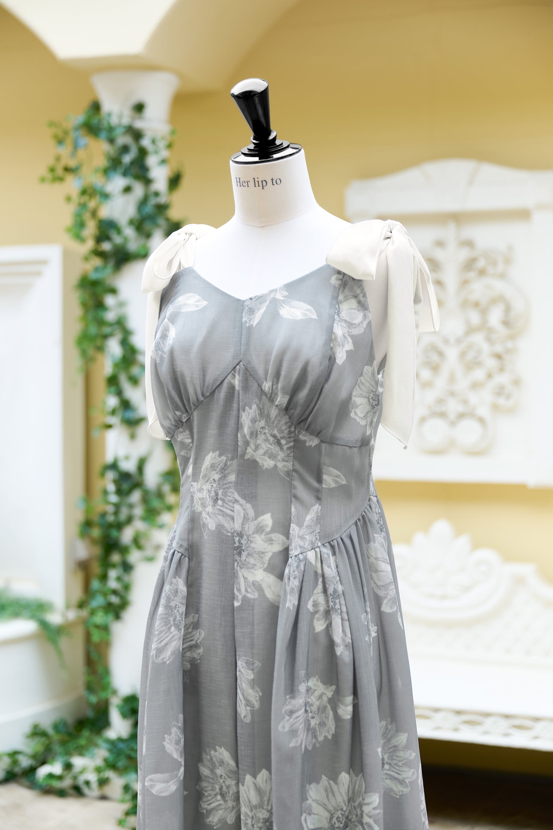 【新色】Sunflower-Printed Midi Dress