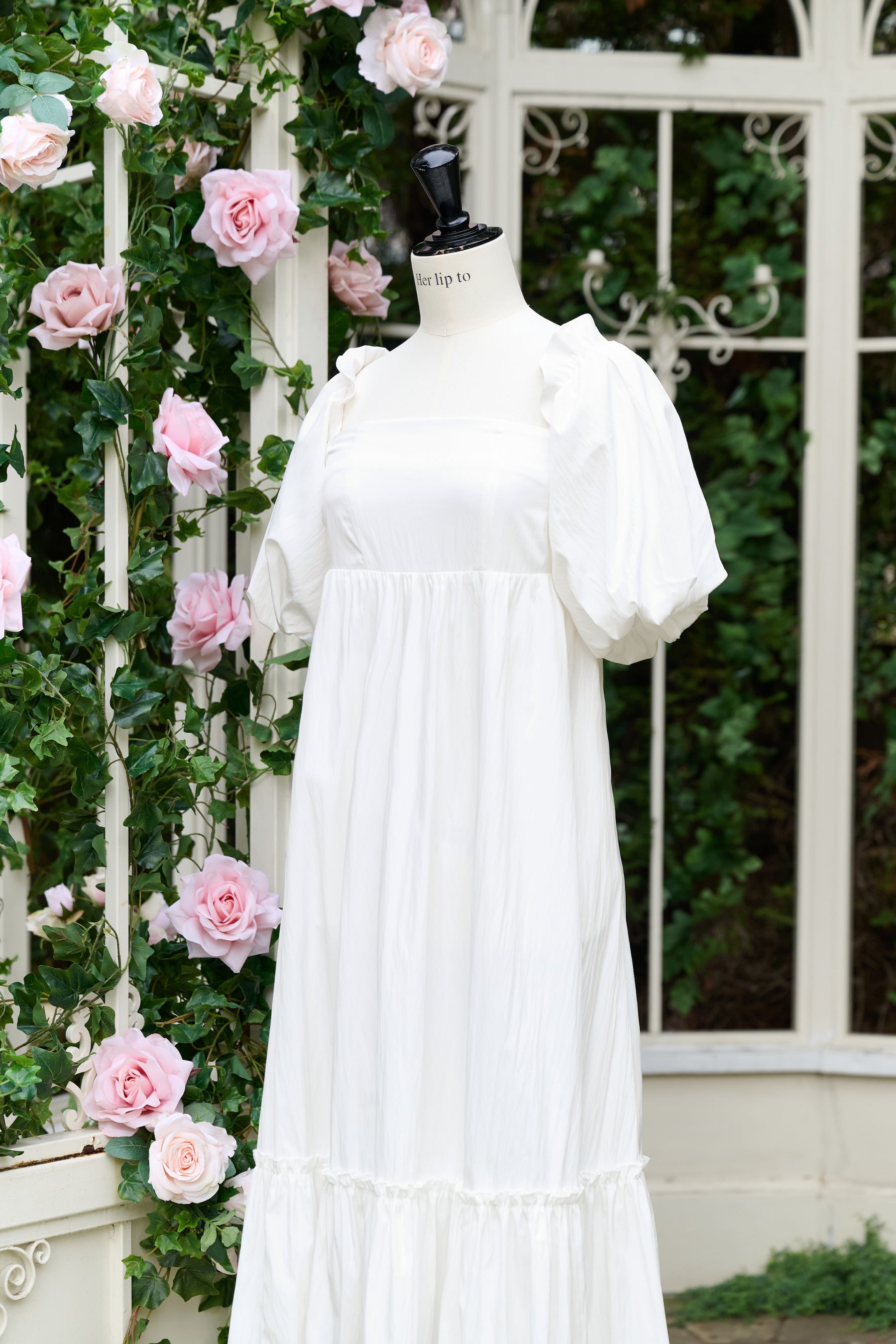 Mia Volume Sleeve Dress		