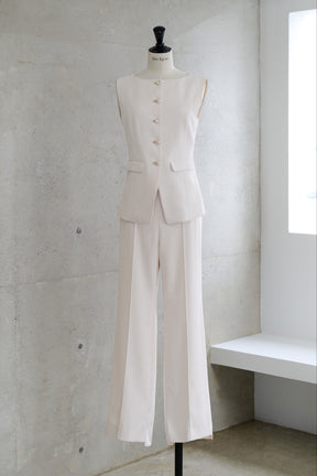 【7月下旬発送】［Essentia］Step Hem Easy Pants