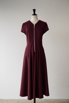 ［Essentia］Front Zip Long Dress