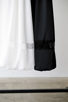 ［Essentia］Eyelet Knit Docking Dress