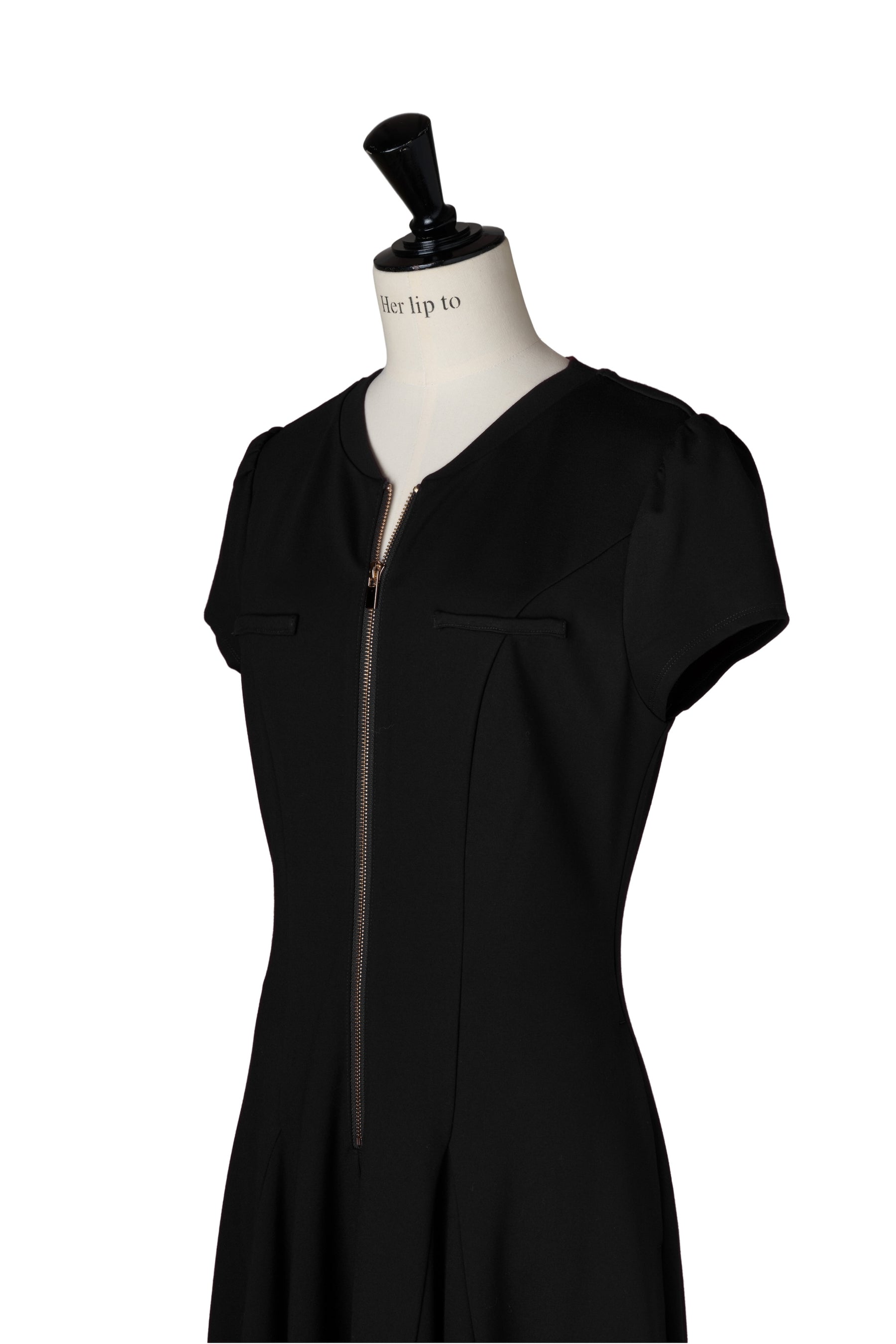 ［Essentia］Front Zip Long Dress