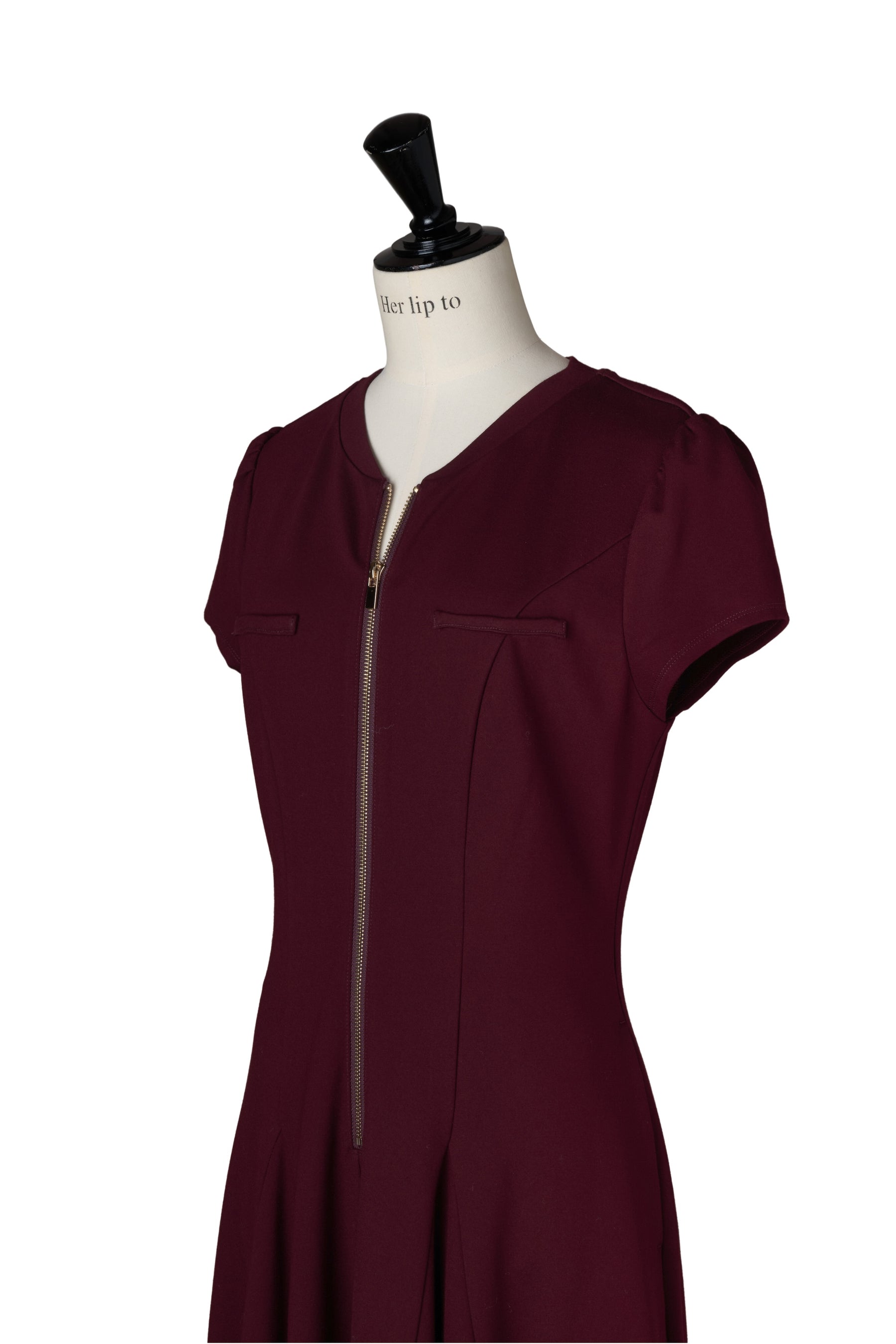 ［Essentia］Front Zip Long Dress