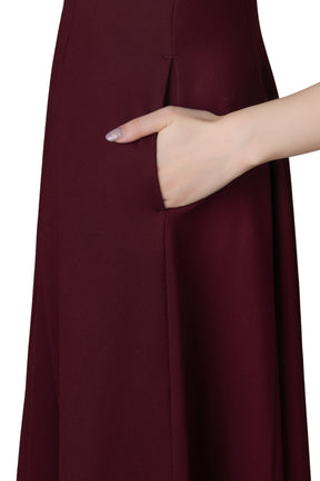 ［Essentia］Front Zip Long Dress