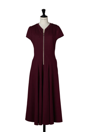［Essentia］Front Zip Long Dress