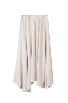 【7月中旬発送】［Essentia］Asymmetric-Hem Long Skirt