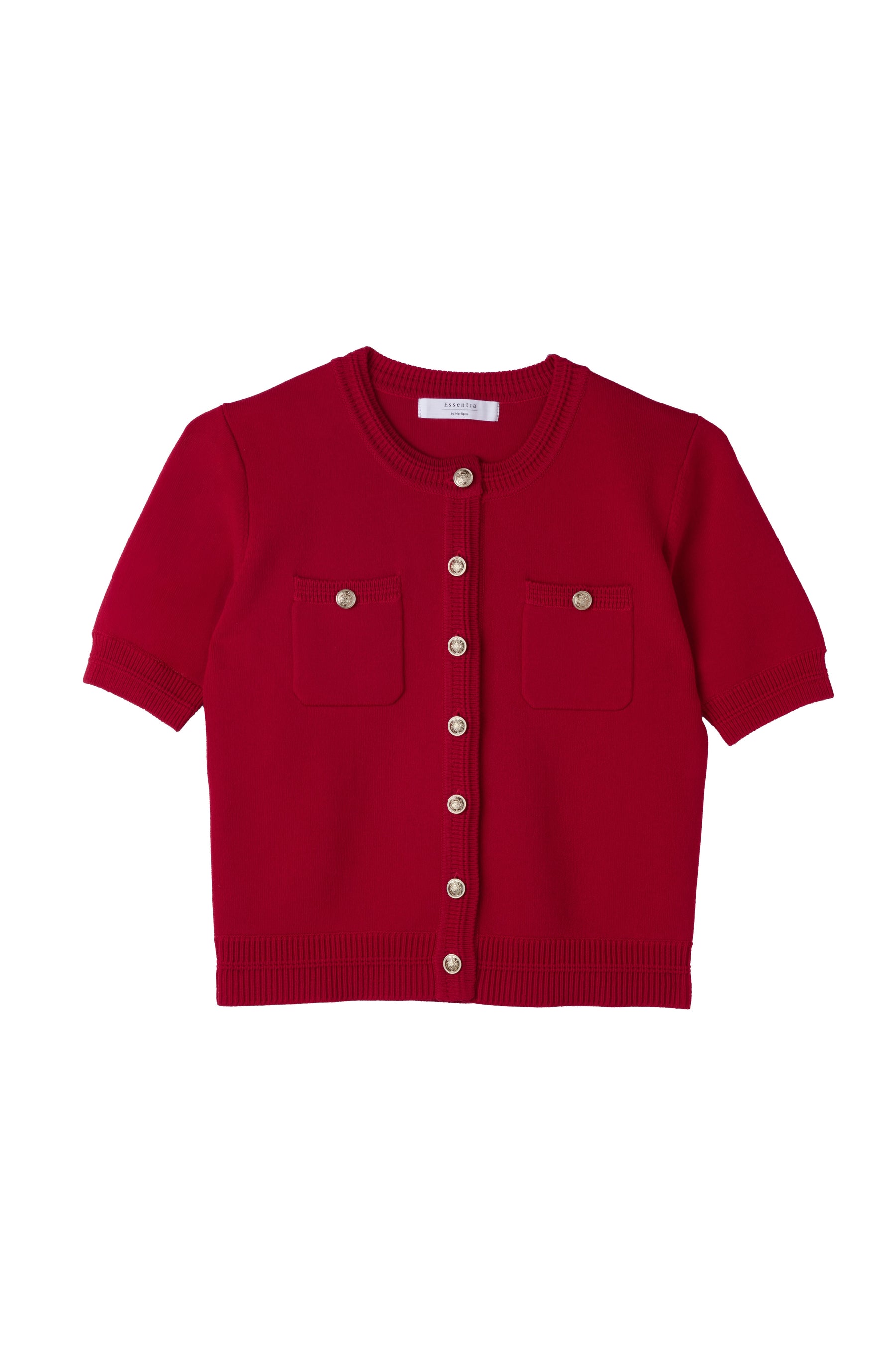 ［Essentia］Gold Button Knit Cardigan