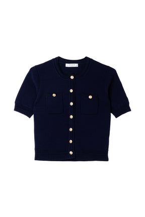 ［Essentia］Gold Button Knit Cardigan
