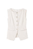 【7月下旬発送】［Essentia］Gold Button Vest