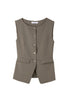 【7月下旬発送】［Essentia］Gold Button Vest