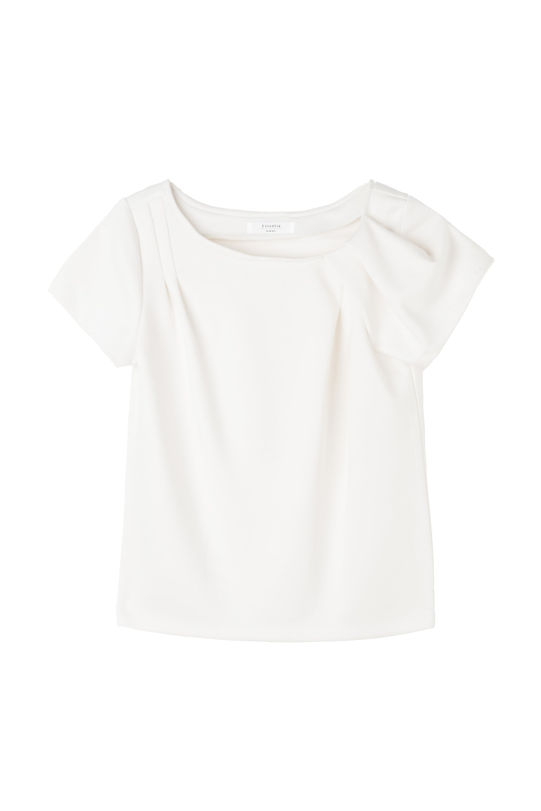 ［Essentia］Asymmetrical Tuck Top