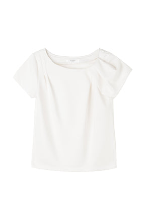 ［Essentia］Asymmetrical Tuck Top