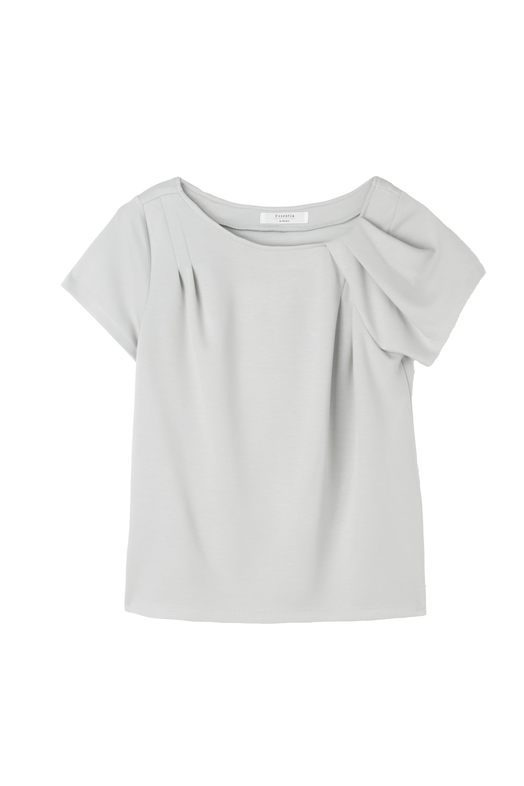 ［Essentia］Asymmetrical Tuck Top