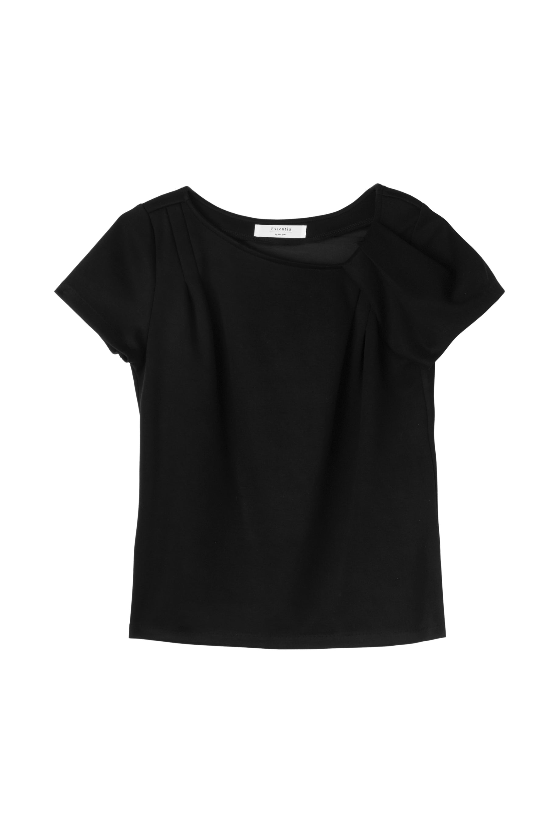 ［Essentia］Asymmetrical Tuck Top