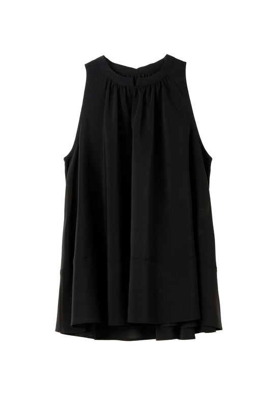 ［Essentia］Back Ribbon Chiffon Top