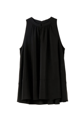 ［Essentia］Back Ribbon Chiffon Top
