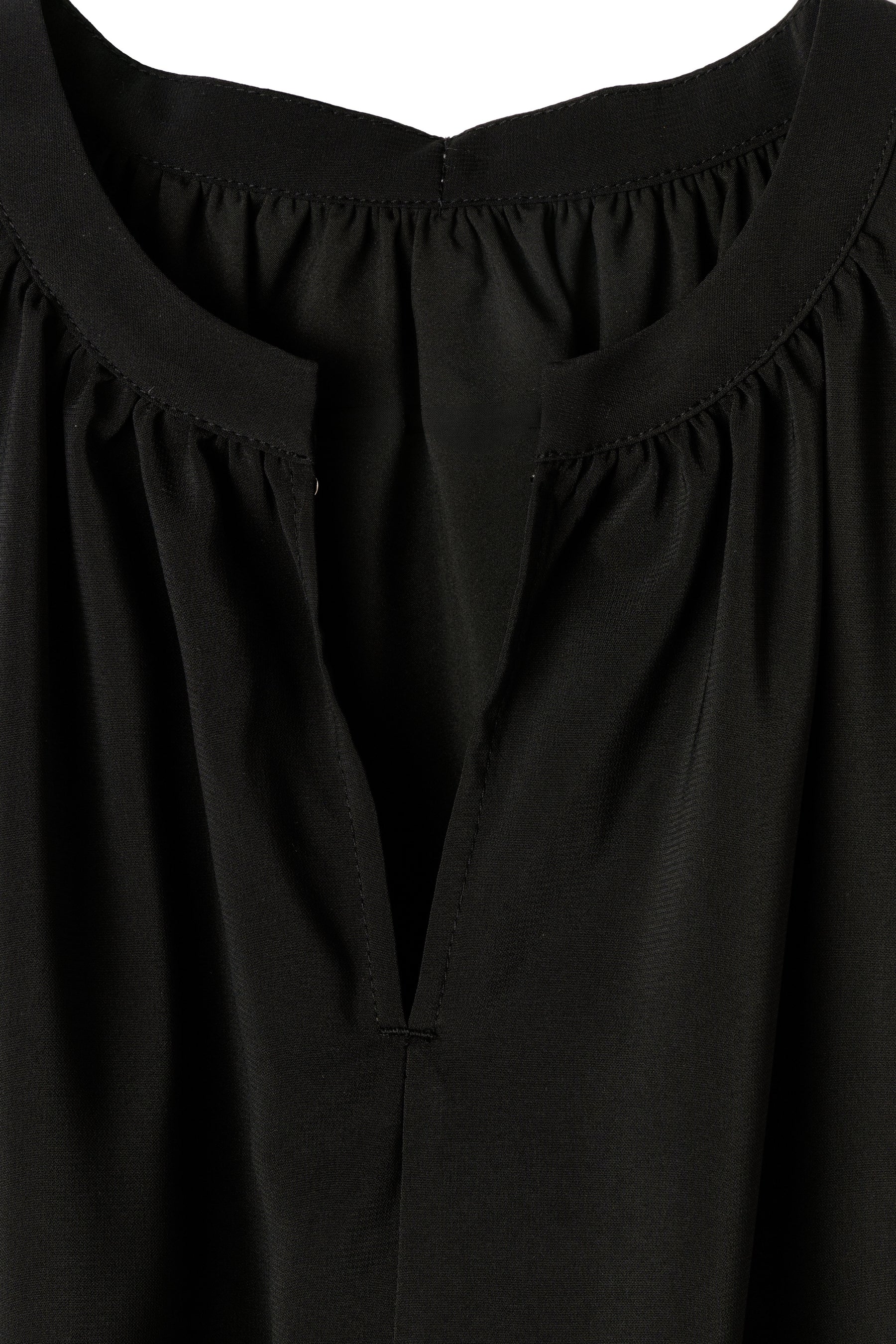 ［Essentia］Back Ribbon Chiffon Top