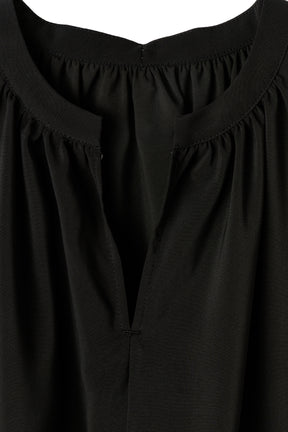 ［Essentia］Back Ribbon Chiffon Top