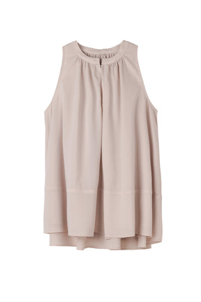 ［Essentia］Back Ribbon Chiffon Top