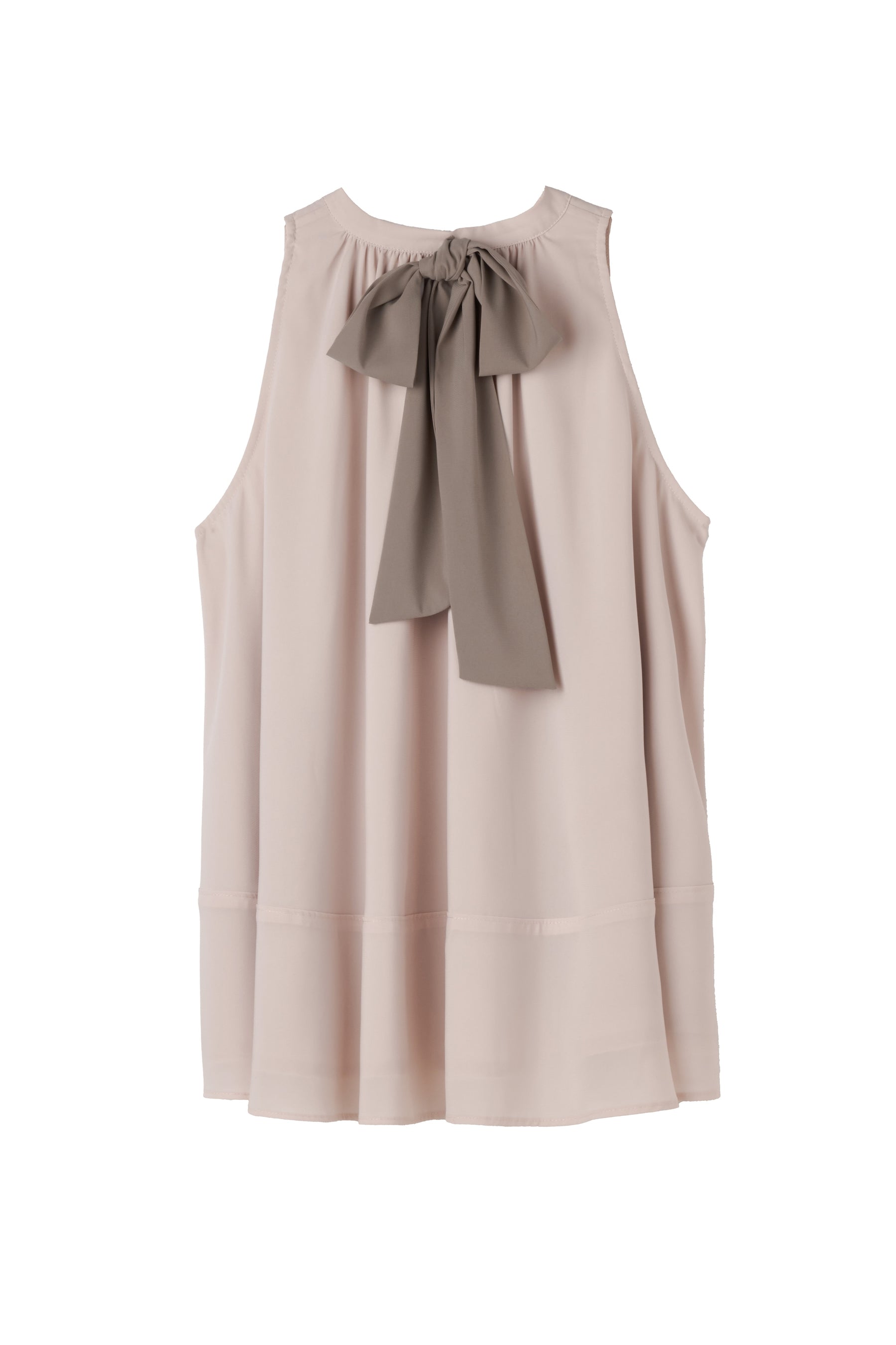 ［Essentia］Back Ribbon Chiffon Top