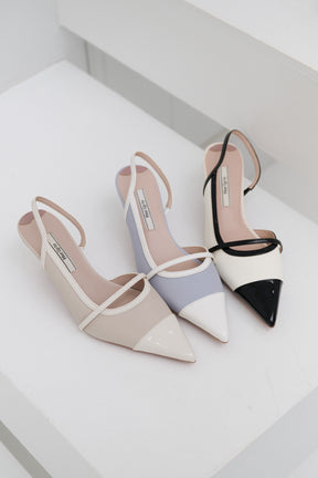Two-Tone Slingback Pumps		