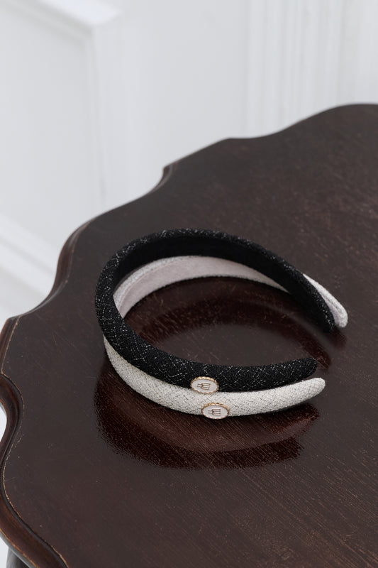 Trois Charm Tweed Headband		