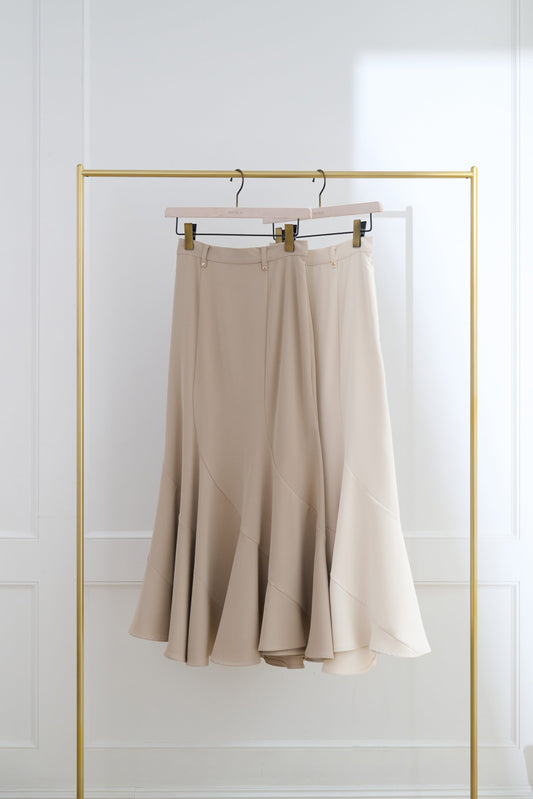 Solid Mermaid Long Skirt