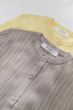 【新色】Random Ribbed Knit Cardigan