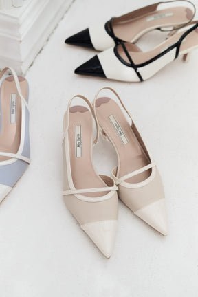 Two-Tone Slingback Pumps		