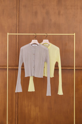 【新色】Random Ribbed Knit Cardigan
