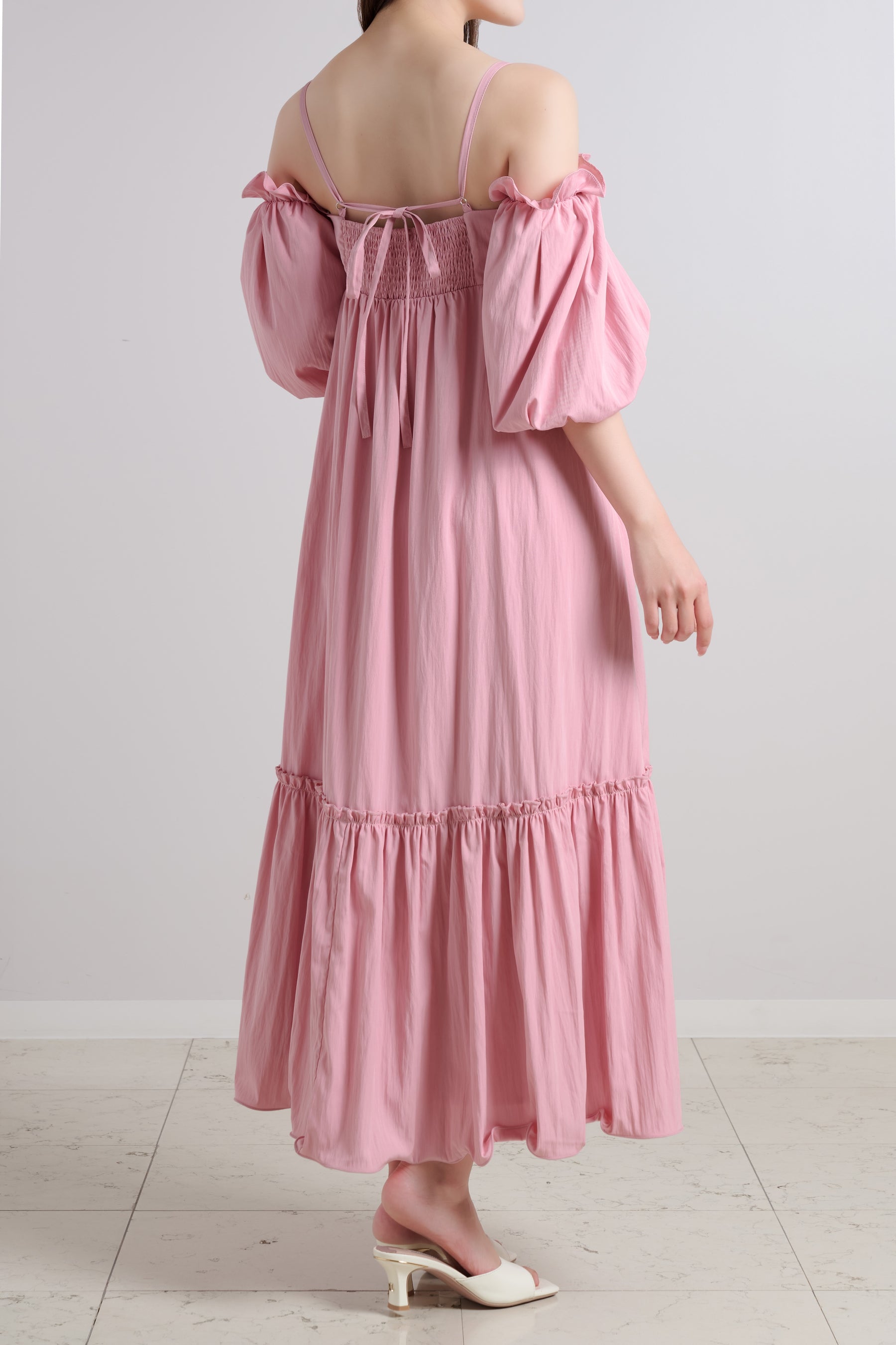 Mia Volume Sleeve Dress		