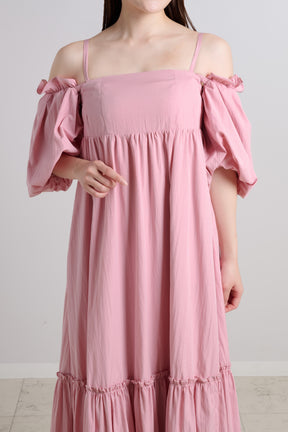 Mia Volume Sleeve Dress		