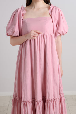 Mia Volume Sleeve Dress		