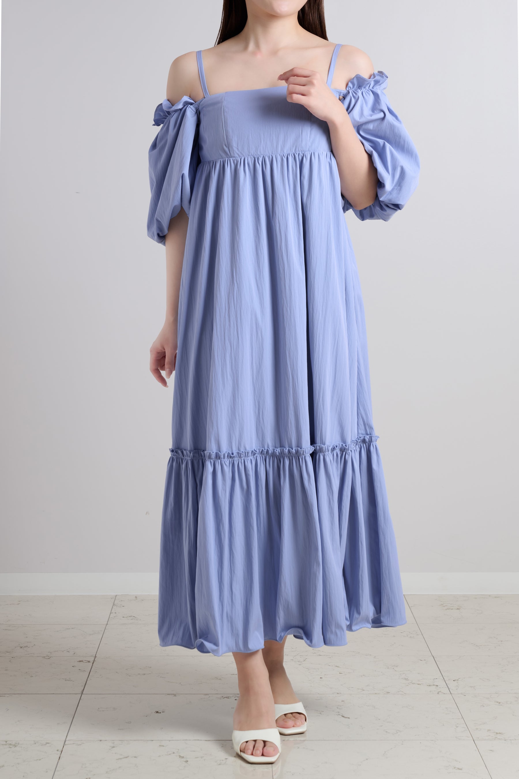 Mia Volume Sleeve Dress		