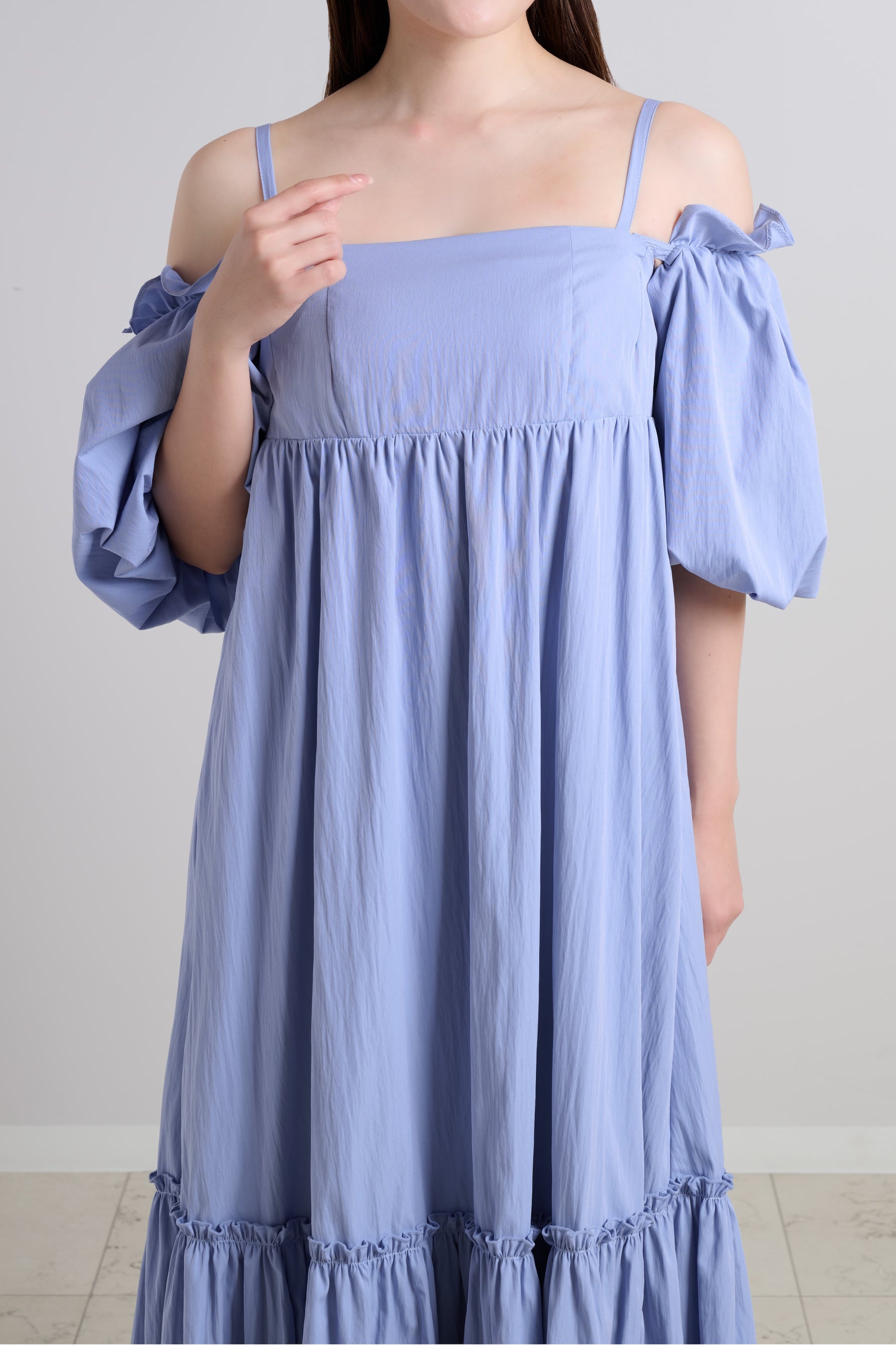 Mia Volume Sleeve Dress		