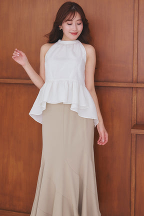 Mila Bow Peplum Blouse		