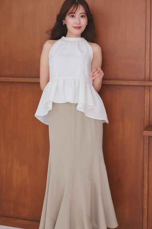 Mila Bow Peplum Blouse		