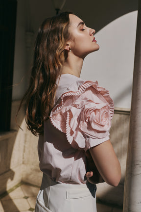 【3月下旬発送】Vol.2 Rose Sleeve Top