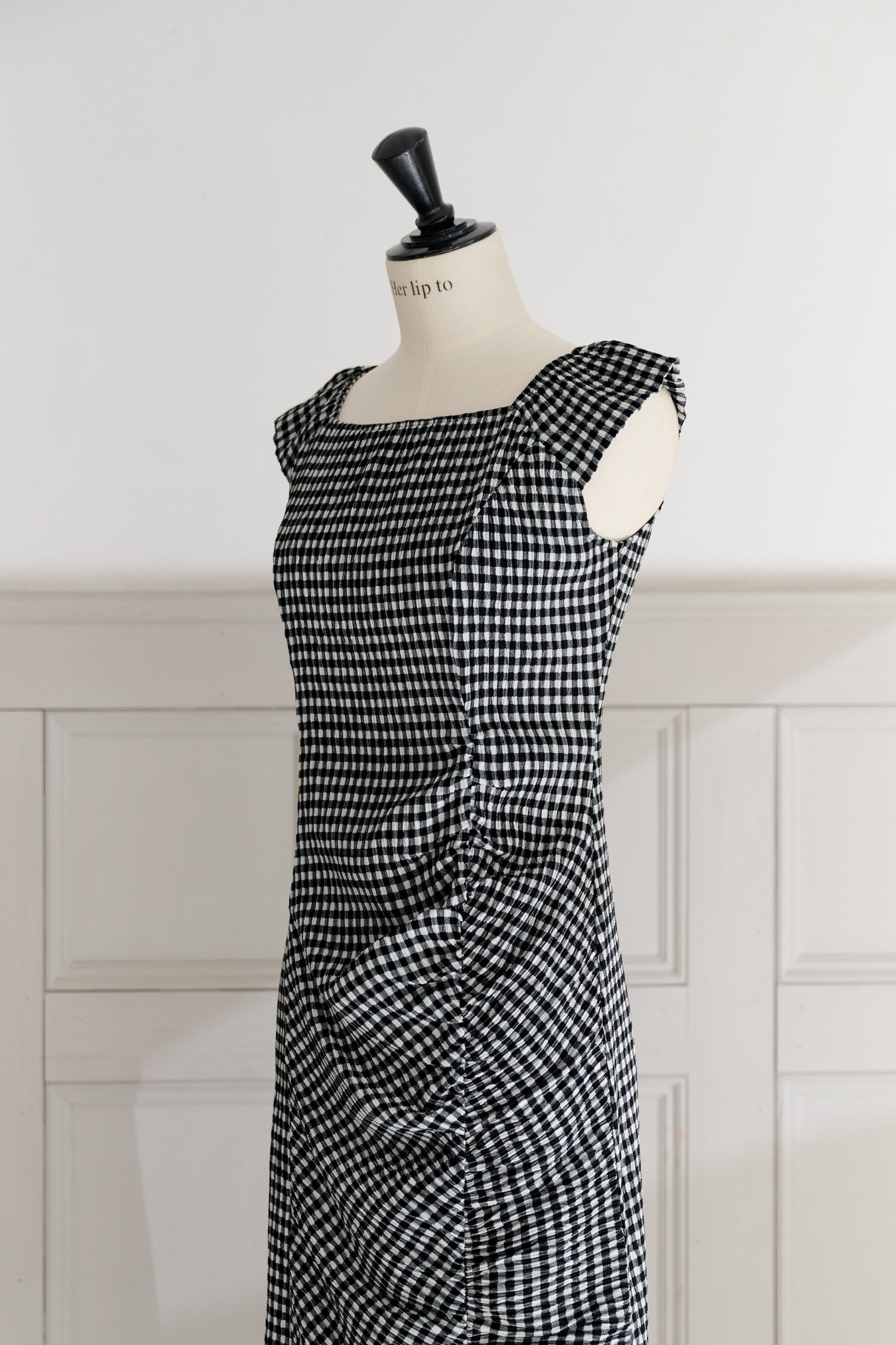 ［FOR HER］【6月下旬發送】French Chic Gingham Dress