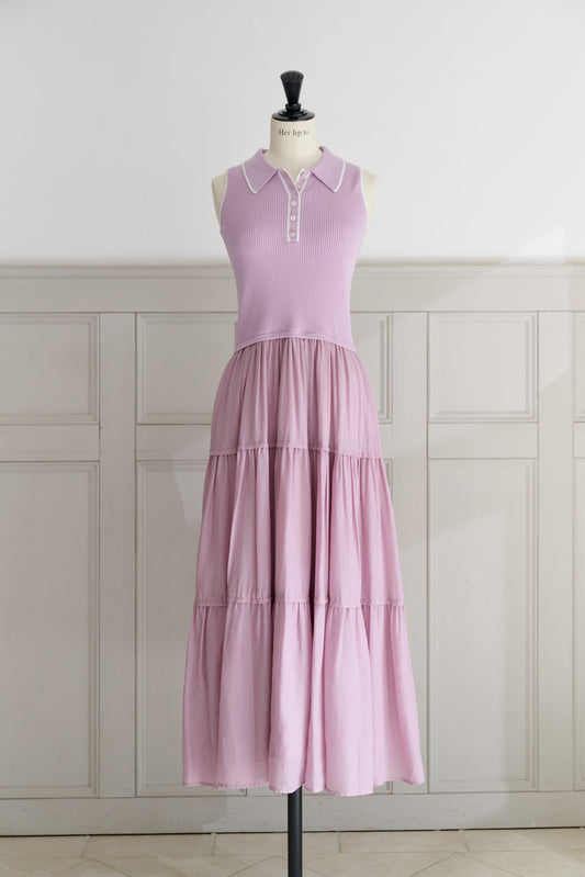 Jules Knit Docking Tiered Dress