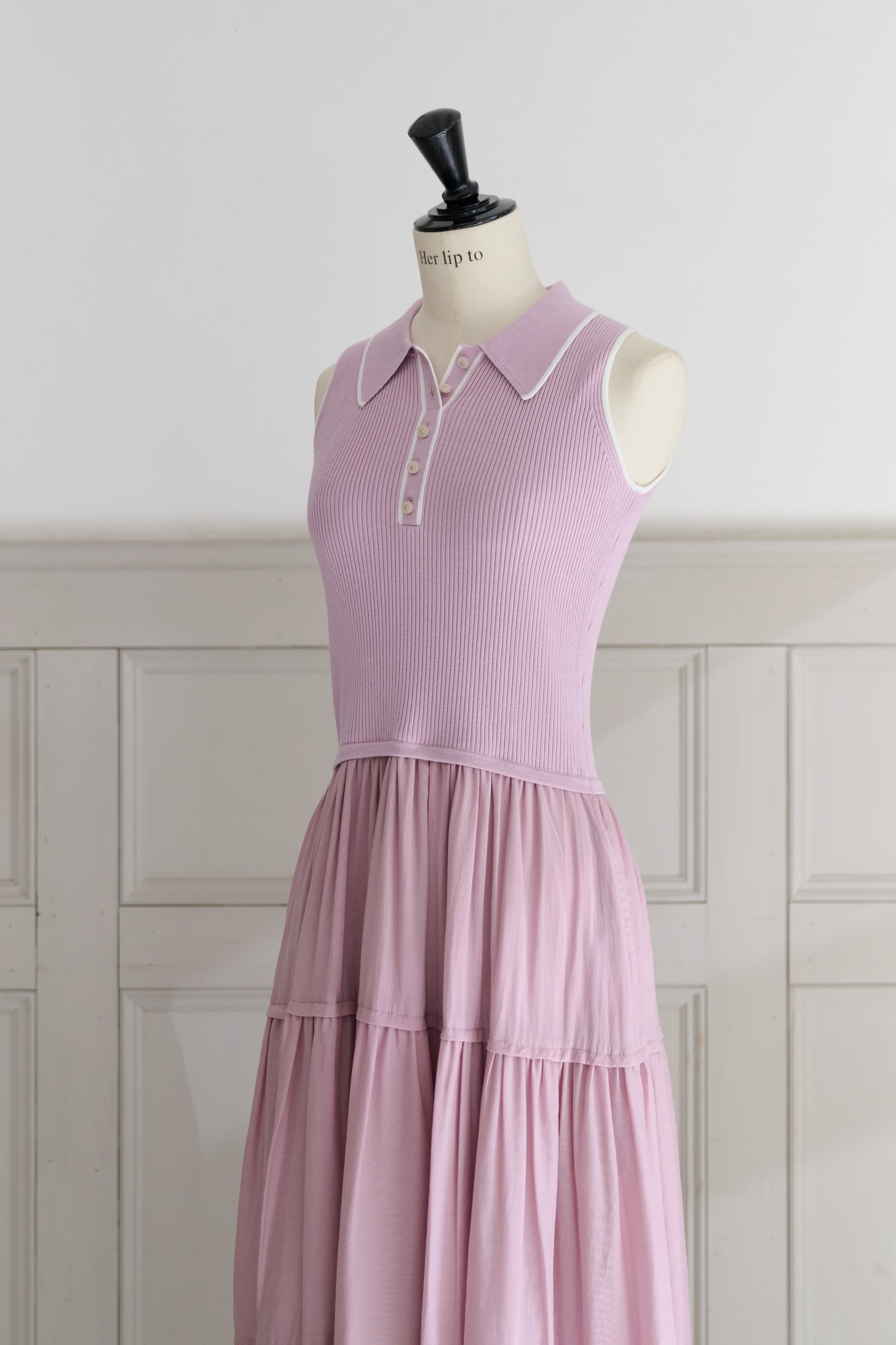 ［FOR HER］Jules Knit Docking Tiered Dress