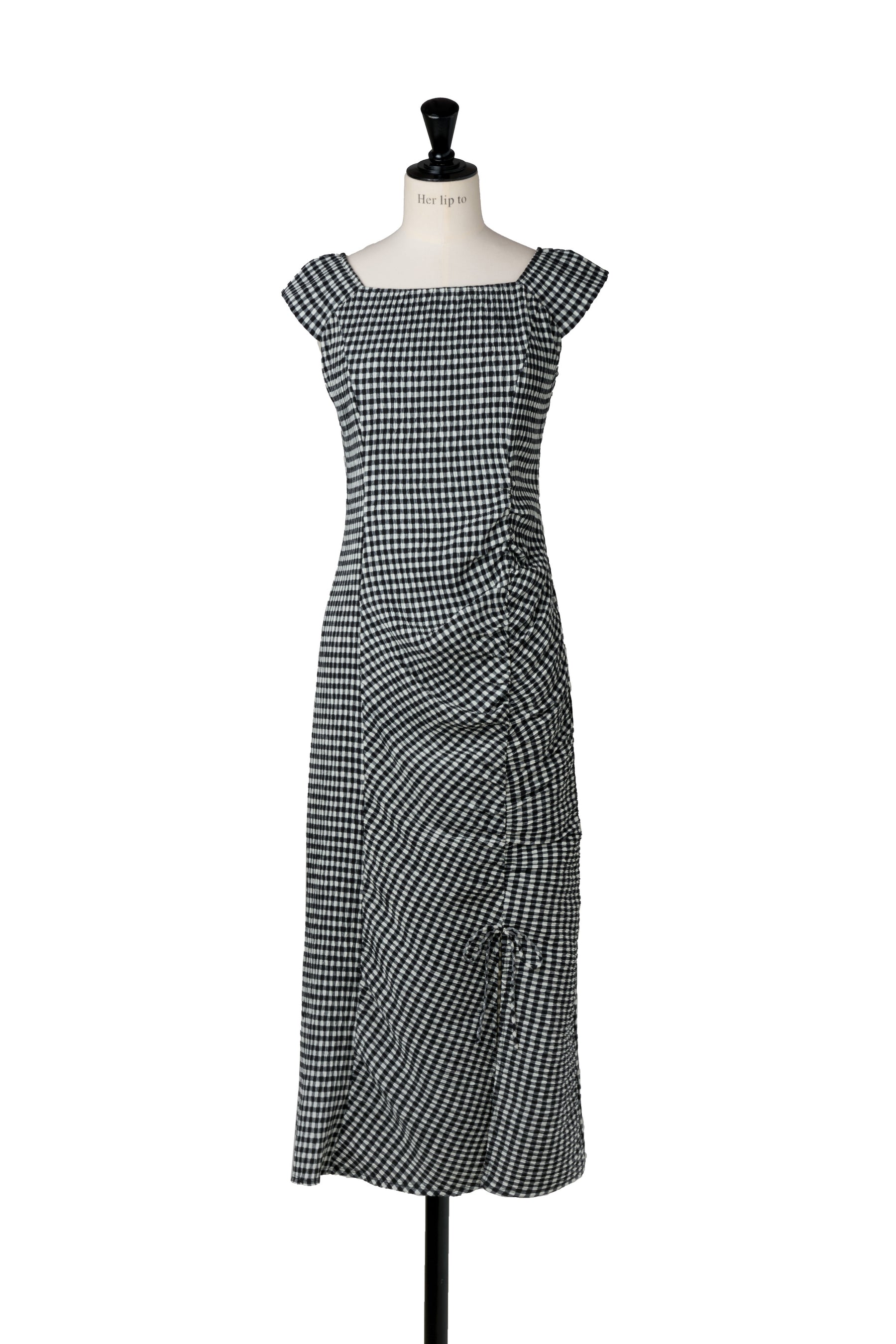 ［FOR HER］【6月下旬發送】French Chic Gingham Dress