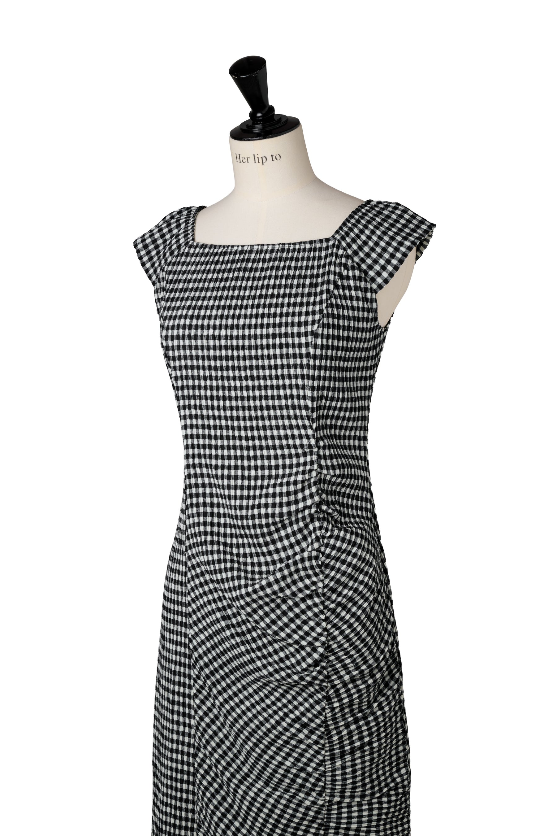 ［FOR HER］【6月下旬發送】French Chic Gingham Dress