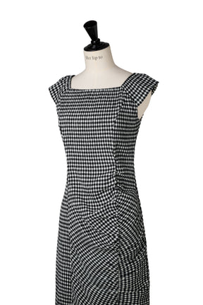 ［FOR HER］【6月下旬發送】French Chic Gingham Dress