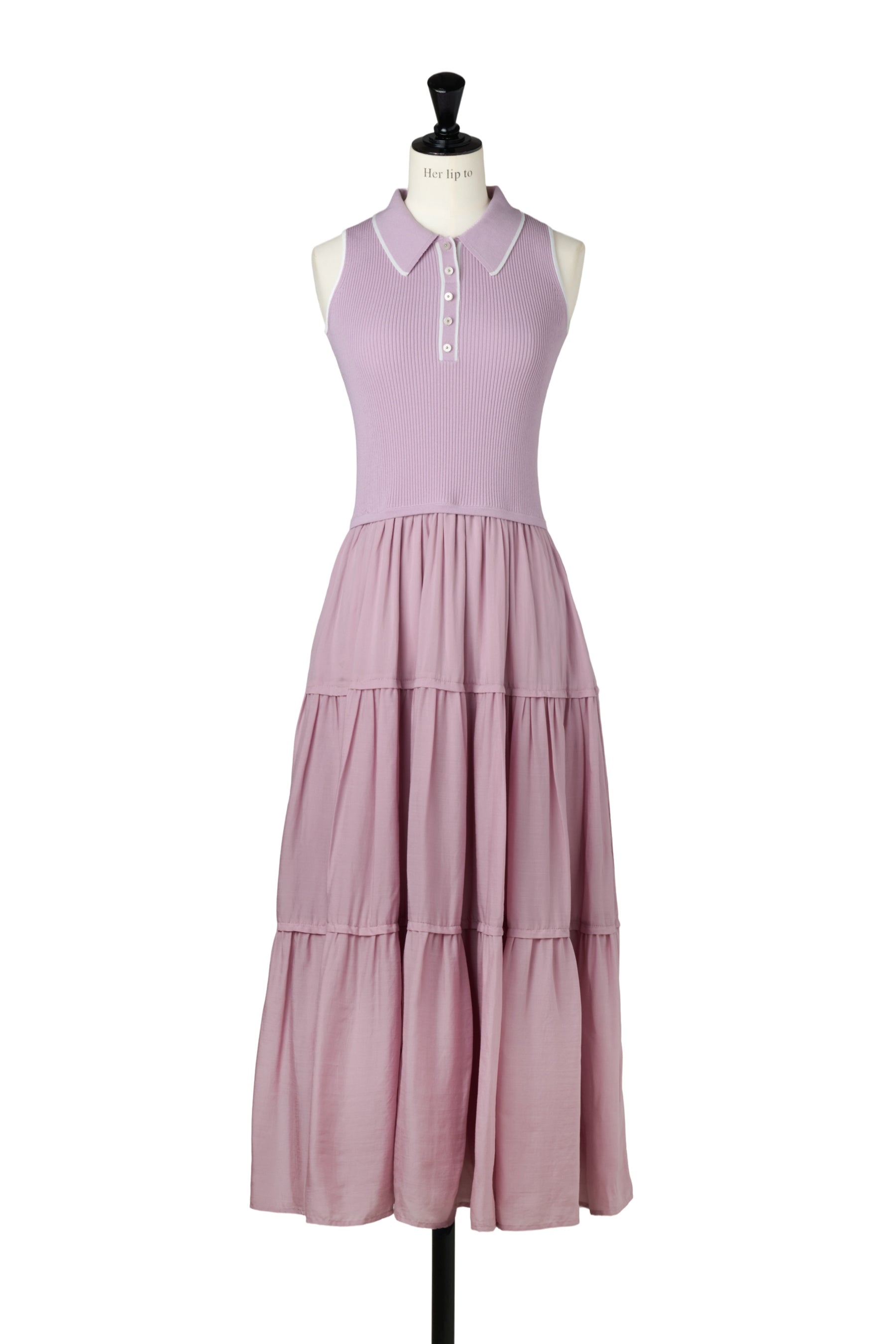 ［FOR HER］Jules Knit Docking Tiered Dress