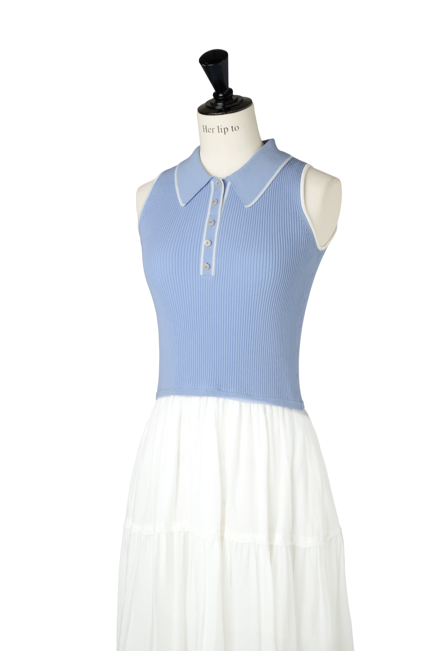FOR HER］Jules Knit Docking Tiered Dress