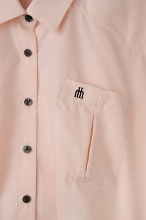 [New Color] Trois Logo Cropped Shirt
