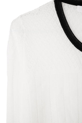 ［FOR HER］Crochet-Knit Cardigan