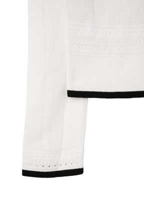 ［FOR HER］Crochet-Knit Cardigan