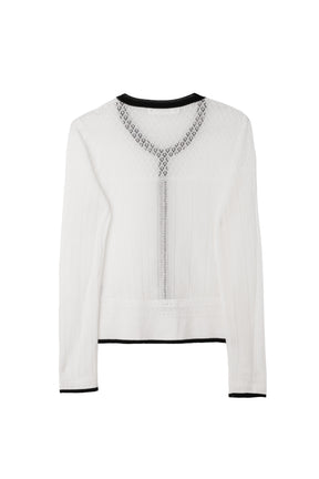 ［FOR HER］Crochet-Knit Cardigan